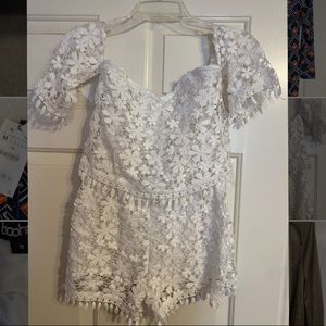 Boohoo Lace Romper